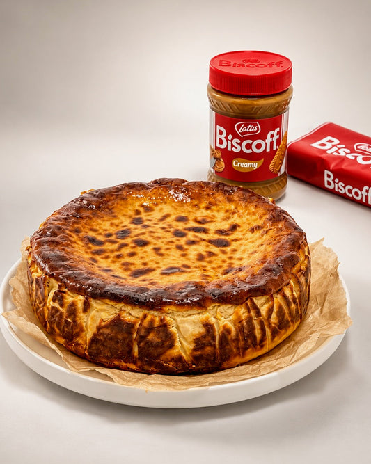 Sernik Baskijski San Sebastián Lotus Biscoff