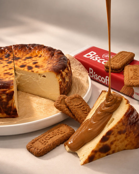 Sernik Baskijski San Sebastián Lotus Biscoff