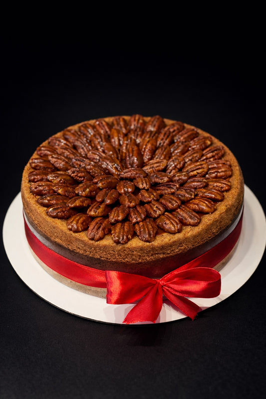 Jabłko – Pekan – Karmel | Sernik z jabłkiem, pekanem i karmelem